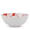 Vietri Amalfitana Splatter Dipping Bowl 4" In Red