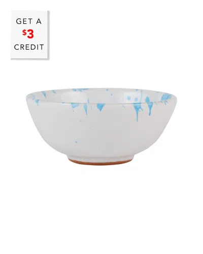 Vietri Amalfitana Splatter Dipping Bowl With $3 Credit In Blue