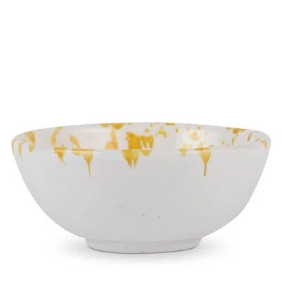 Vietri Amalfitana Splatter Dip Bowl By  In Yellow Size Nut Bowl