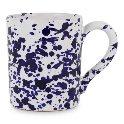 Vietri Amalfitana Splatter Mug In Blue