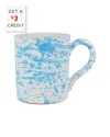 Vietri Amalfitana Splatter Mug In Aqua