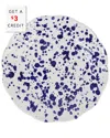 Vietri Amalfitana Splatter Salad Plate In Cobalt