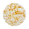 Vietri Amalfitana Splatter Salad Plate In Yellow
