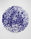 Vietri Amalfitana Aqua Splatter Serving Bowl 12" In Cobalt