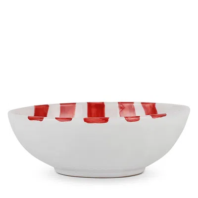 Vietri Amalfitana Striped Cereal Bowl In Red