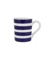 Vietri Amalfitana Stripe Mug 16 oz In Cobalt