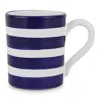 Vietri Amalfitana Stripe Mug In Blue