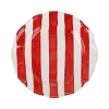 Vietri Amalfitana Stripe Salad Plate In Red