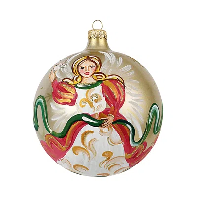 Vietri Angel Ornament In Gold
