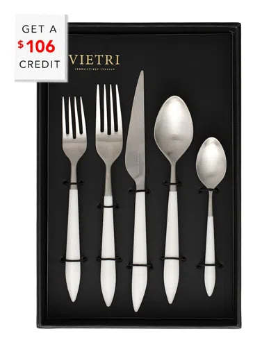 VIETRI VIETRI ARES ARGENTO 20PC FLATWARE SET  WITH $106 CREDIT