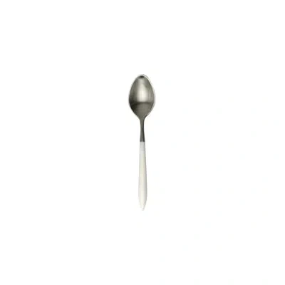 Vietri Ares Oro Demitasse Spoon In White,silver
