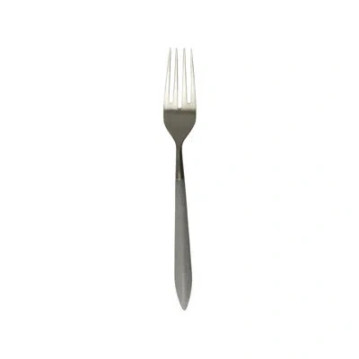 Vietri Ares Serving Fork In Light Gray,brushed Silver