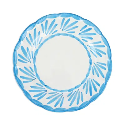 Vietri Arezzo Aqua Dinner Plate In Blue