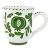 Vietri Arezzo Aqua Mug In Green