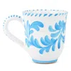 Vietri Arezzo Mug In Turquoise/aqua