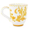 Vietri Arezzo Aqua Mug In Yellow