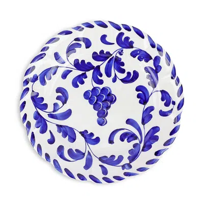Vietri Arezzo Aqua Salad Plate In Blue