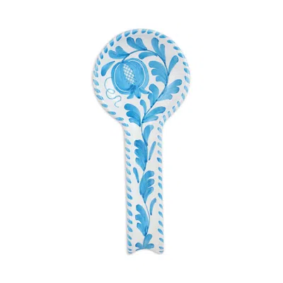 Vietri Arezzo Aqua Spoon Rest In Blue