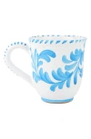 Vietri Arezzo Mug In Turquoise/aqua