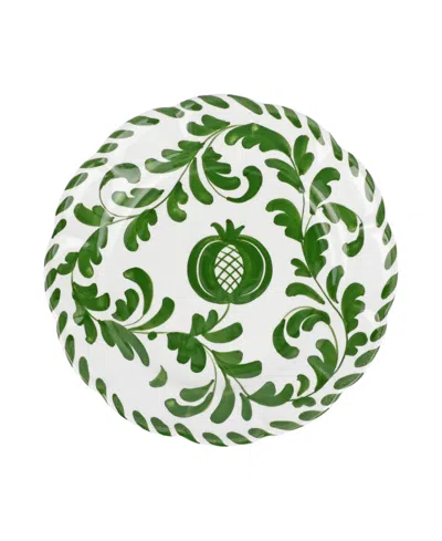 Vietri Arezzo Salad Plate In Green