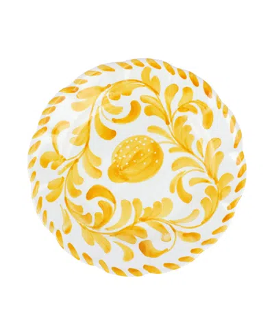 Vietri Arezzo Salad Plate In Yellow