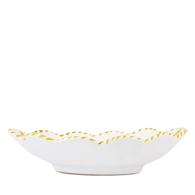 Vietri Arezzo Yellow Oval Bowl
