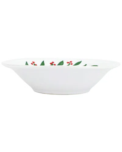 Vietri Aria Holiday Cereal Bowl In White