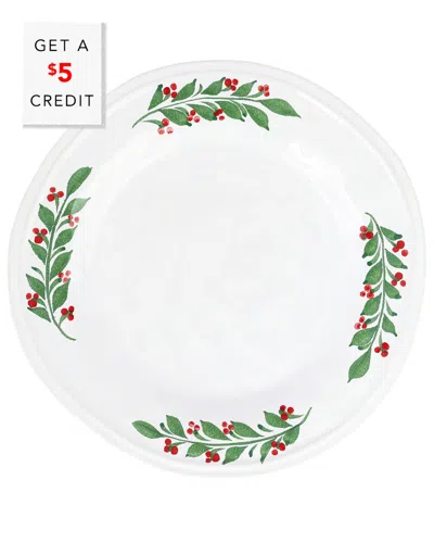 Vietri Aria Holiday Dinner Plate With $5 Credit