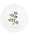 Vietri Aria Holiday Salad Plate In White