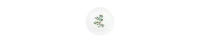 Vietri Aria Holiday Salad Plate In White