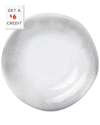 Vietri Aurora Ash Salad Plate With $6 Credit In Grey