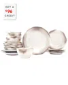 Vietri Aurora Ash Sixteen-piece Place Setting In Grey