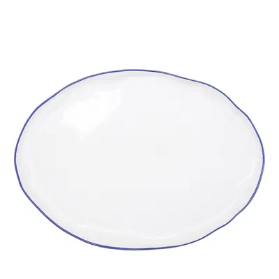 VIETRI AURORA EDGE LARGE OVAL PLATTER