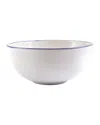 Vietri Aurora Edge Medium Bowl In White
