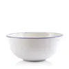 Vietri Aurora Edge Medium Bowl In White