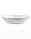 Vietri Aurora Edge Pasta Bowl In White