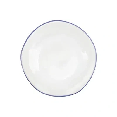 Vietri Aurora Edge Salad Plate In White
