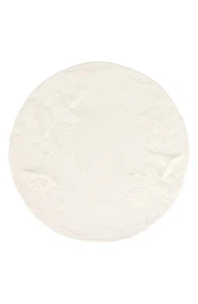 Vietri Autunno Figural Round Serving Platter In Cream