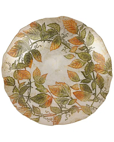Vietri Autunno Glass Large Serving Bowl