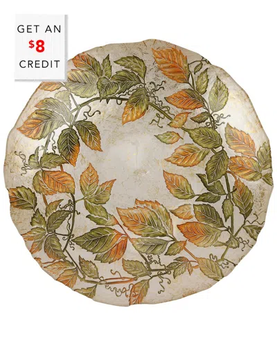 Vietri Autunno Glass Large Serving Bowl In Open Misce