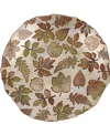 Vietri Autunno Glass Medium Serving Bowl In Green