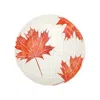 Vietri Autunno Maple Leaves Round Shallow Bowl In White
