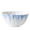 Vietri Bari Blue And White Serving Bowl In White