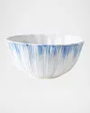 Vietri Bari Blue And White Serving Bowl In Blue/white