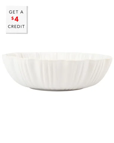 Vietri Bari Pasta Bowl With $4 Credit In White