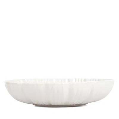 Vietri Bari Shallow Serving Bowl In White