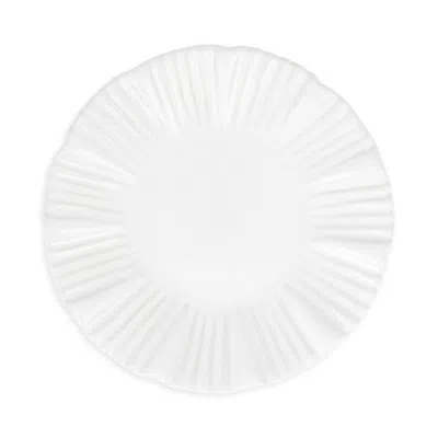 Vietri Bari White Cocktail Plate