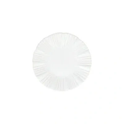 Vietri Bari White Cocktail Plate
