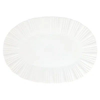 Vietri Bari White Oval Platter