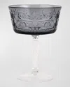 Vietri Barocco Coupe Champagne Glass In Gray